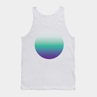 Vibrant gradient purple blue bold minimal Tank Top